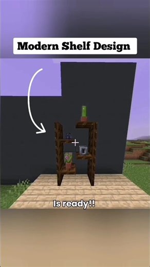 Modern Shelf Design😎 in #minecraft |