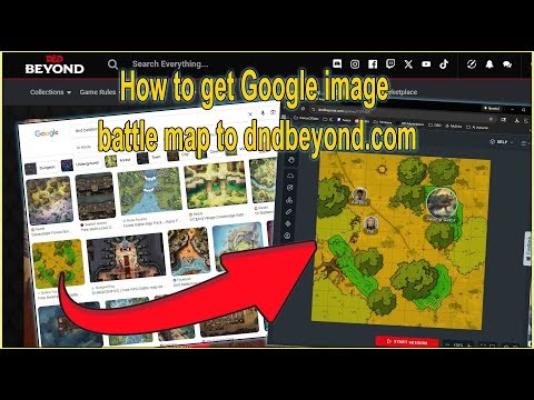 How to get Google image D&D battle map to dndbeyond.com #dnd #gaming #dungeonsanddragons