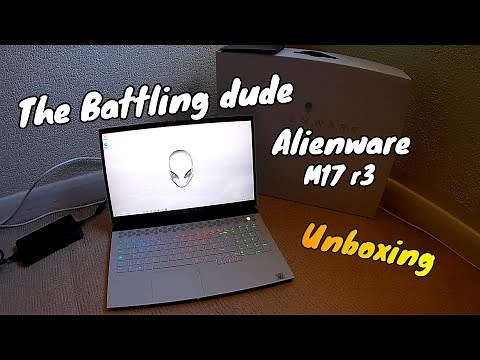 Alienware M17 R3 unboxing & setup