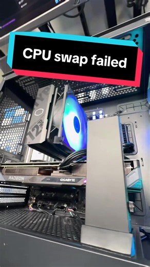CPU swap failed — PC service and gaming repair in Göteborg Hisingen