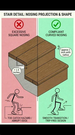 Stair Detail | Noising Projection and Shape Requirements | Staircase | #Shorts