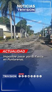 596K views · 1.4K reactions |  #NoticiasTrivisión | El paso vehicular frente al Hotel Fiesta en Puntarenas está cerrado debido a los arreglos en la vía. Los buses están entrando por el sector de Hogares Crea. | Trivisión | Facebook