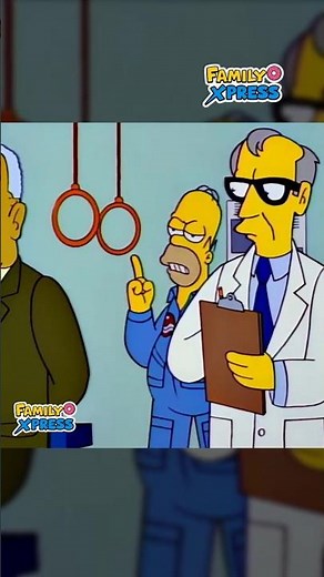 Homer and Barney fight for a spot at NASA 😳🚀