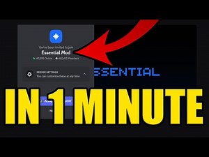 HOW to JOIN ESSENTIAL MOD DISCORD SERVER ✅PC & MOBILE✅