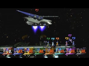 SSB4 Falco Final Smash 8 Players!