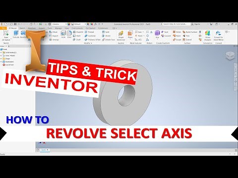Inventor How To Revolve Select Axis