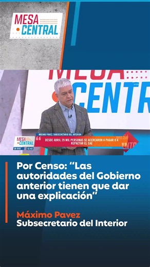 Hoy en Mesa Central, en conversación con el subsecretario del Interior, Máximo Pavez, este se refirió a las irregularidades presentadas en el Censo de 2024, pidiendo a las autoridades pertinentes, realizar explicaciones frente a las pruebas. Más en T13.cl