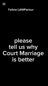 1.9M views · 25K reactions | Court Marriage or traditional marriage | LAW Parlour | Facebook