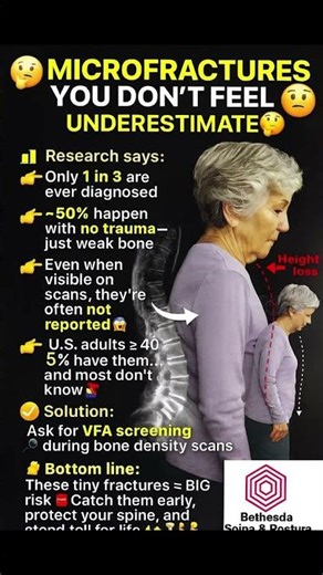 Microfractures #bethesdaspineandposture #bethesdamd #posturecorrection #spinehealth