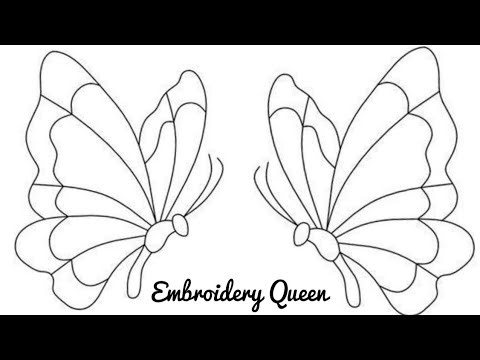 Hand embroidery: So simple and So Beautiful embroidery of a Butterfly pattern - Perfectly Stitched