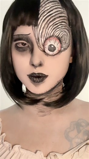 583K views · 14K reactions | Uzumaki Junjiito makeup | Đào Thị Minh Hiếu | Facebook