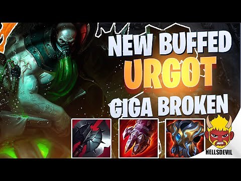 WILD RIFT | Buffed* Urgot Is GIGA BROKEN! | Challenger Urgot Gameplay | Guide & Build