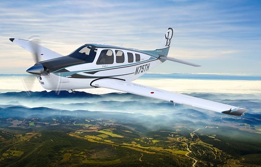 Textron Aviation’s special edition 75th anniversary Beechcraft Bonanza blends modern technology with retro styling