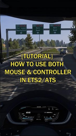 [Tutorial] How to use both Mouse & Controller in ETS2/ATS #eurotrucksimulator2 #hybridcontrol