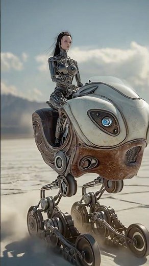 Too Fast: AI Robot Vehicle 2 Dual Track Racer at Bonneville Salt Flats #AIrobot #AIvehicles