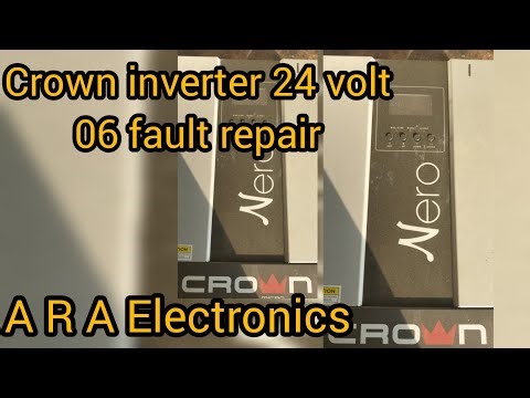 Crown inverter 24 volt 06 fault repair/ ARA Electronics / Ahmad Raza attari