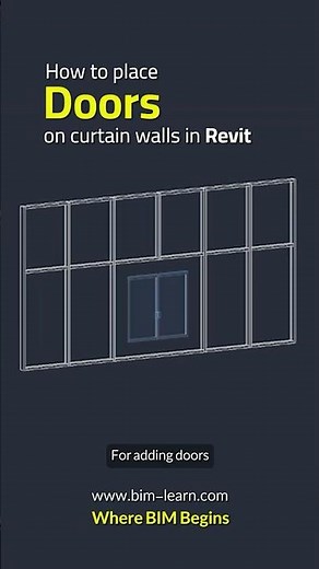 Place Door at Curtain Wall in Revit 2026 | Complete Guide