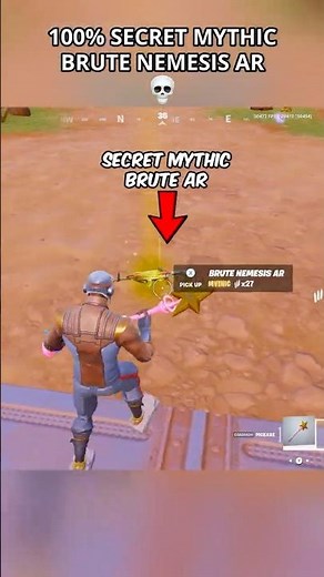 100% SECRET MYTHIC BRUTE NEMESIS AR in Season 2 💀 #relishh #fortnite