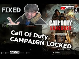 CAll OF DUTY CAMPAIGN is locked Fixed แก้ CAMPAIGN LOCKED PS5