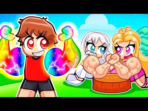 I Pretended To Be A Noob In Roblox ARM WRESTLE Simulator, Then Became The STRONGEST!