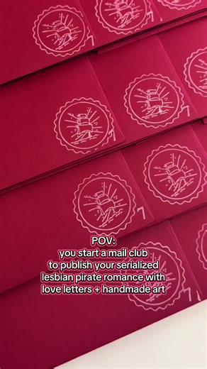we’ve gotten 100 readers in our first month 🥹👏 THANK YOU! we’ve been blown away by all the support you’ve shown us. we can’t wait to see where this goes! if you’re new here, welcome! we’re cherry letter club, a queer romance mail club featuring story chapters and handmade art. dive into pirate adventures and medieval court dramas, from your mail box. link in bio for details. #wlw #queerbooktok #sapphic #bookworm #booktok