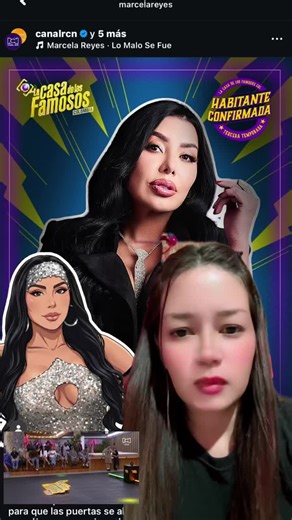 #marcelareyes se retira de competencia #lacasadelosfamososcolombia3 #seretira #lcdfcol3 #lcdfcolombia
