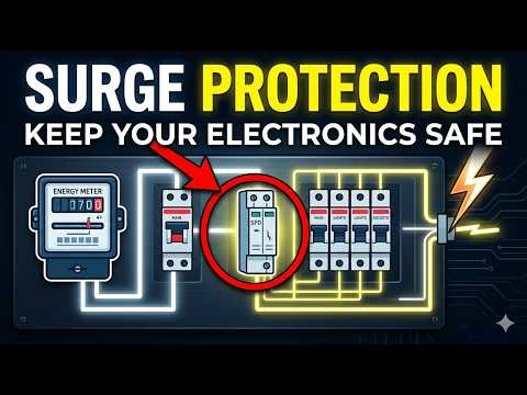 complete single-phase electrical distribution system for a house / Surge Protection #circuitinfo