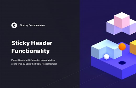 Sticky Header - Blocksy