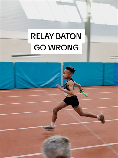 Relay Baton Drop: A Track and Field Mishap