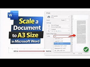 How to Scale a Document to A3 Size in Microsoft Word | Page Layout Tutorial