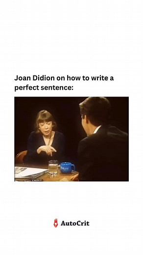 AutoCrit Editing on Instagram: "“I write entirely to find out what I’m thinking, what I’m looking at, what I see, and what it means. What I want and what I fear.” - Joan Didion"
