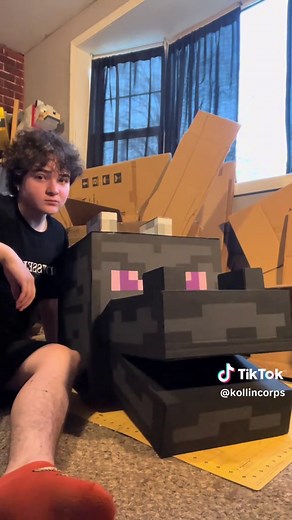 DIY SpongeBob Ender Dragon Minecraft Painting