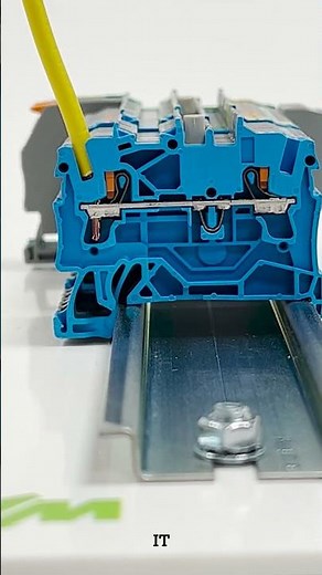 WAGO Push-Button TOPJOB S DIN rail terminals are THIS easy to use & 100% Screwless! #engineering