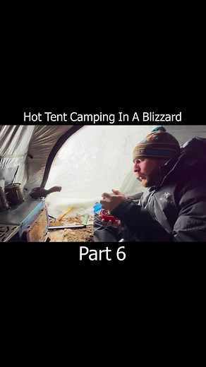 Check out the full video at Hike Camp Climb on YouTube! #hikecampclimb #hottent #snowcamping #wintercamping #camping #campinglife #adventure #forest