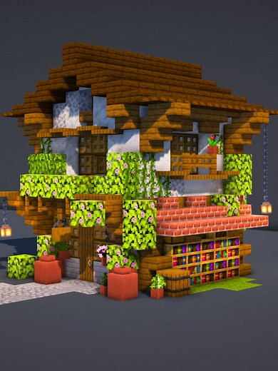 Building a Japanese Bookstore in Minecraft