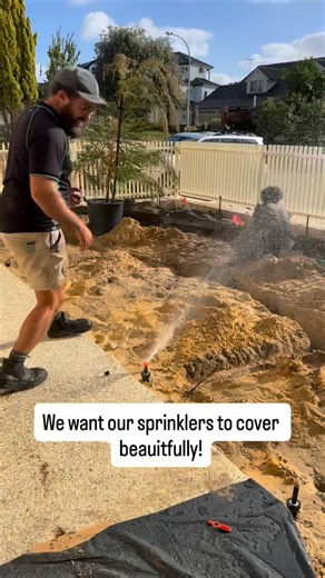 Retic Renovation on Instagram: "💧 Set your sprinklers up right from the start! ✅ 1. Use a tall pop-up Get it at the correct height — slightly below the lawn, slightly off the edge. So the edger won’t hit it, and the mower won’t smash it. If it’s tall enough, it will still pop up properly. ✅ 2. Have proper overlap Put enough sprinklers in so the whole area is covered. A well-covered system = you can turn the run time down. ⛔ No amount of run time will fix a badly designed system! ✅ 3. Use water-