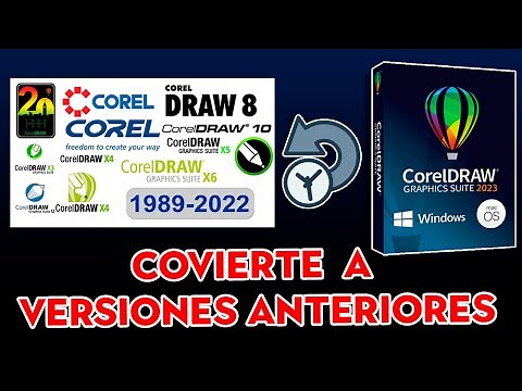 ¿Cómo Convertir archivos de Corel 2023 a versiones mas antiguas?