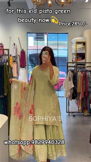 Too pretty to scroll past ✨ Save this pista green beauty now.💫 Price:2850/- 🛍️ Back With More ☺️, ! Keep Loving us❤️ Accepting orders via 📩 dm/WhatsApp:📲 977-9829940328 dry wash No refund or exchange,❌ Delivery all over Nepal 🚚🇳🇵 (Asia) 🌏 [ Party wear, salwar salwar set lime green churidar kurta party wear bold elegant minimal bright design embroidery churidarset] ! #sophiyasdesigns #eid #kurti #creatorsearchinsight #designerkurti
