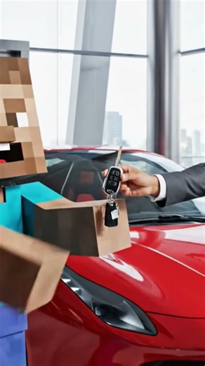 Minecraft Steve Bought a Ferrari!🤑🤑 #minecraft #minecraftshorts #minecraftmemes #gamingmemes #mcpe