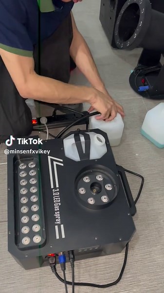 LED fog machine 3000w Will your stage like it? #stageeffect #factory #lightshow #fyp #ledfogmachine