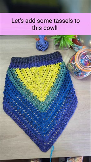 Let's apply some tassels to The Bohemian Bandana Cowl! This is available as a written pattern and also a full length YouTube Tutorial plus all Patterns have 50% off throughout January 2025! #crochet #crochettutorial #crochettutorials #crochetcowl #crochetscarf #wintercrochet #thebohemianbandanacowl #bohemianbandanacowl #crochettassels #crochetfringe #howtocrochet #learntocrochet #crochetforbegginers | Craft and a Cuppa