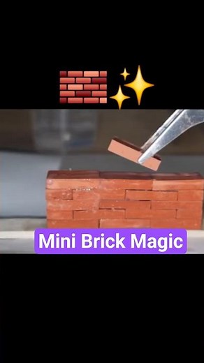 🧱 I Built a Mini Brick House That Looks 100% REAL! | DIY Craft 🏡✨
