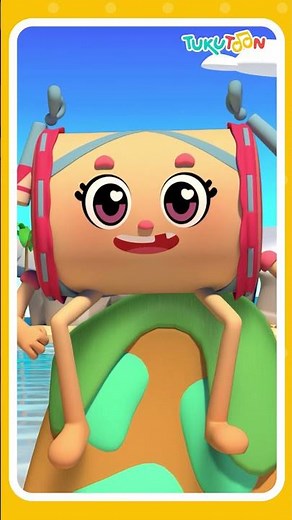🎤 El reto de las vocales A-E-I-O-U 💛 #tukutoon #cancionesinfantiles