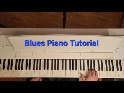 Blues piano tutorial (right hand riff and bassline)