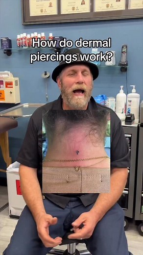 Ever wondered how we pierce dermals? Now you know💉✨ #dermal #dermalpiercing #dermalpiercings #piercingsofig | Nathan's Tattoos & Piercings