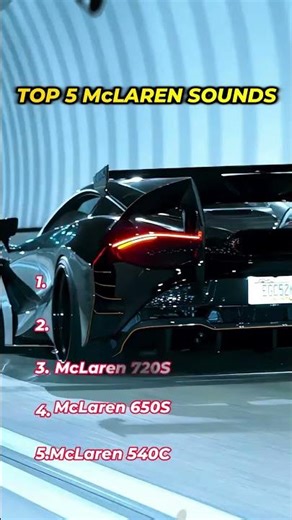 Top 5 McLaren Sounds Ranked!