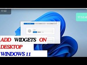 How to Add Widgets on Desktop Windows 11
