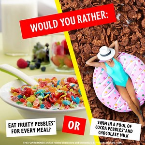 No wrong answers, honestly. | Pebbles Cereal