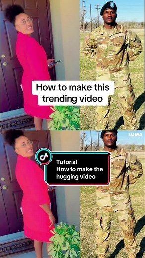 Tutorial on how to make the hugging video #fyp #fypage #hug #template | hug capcut template