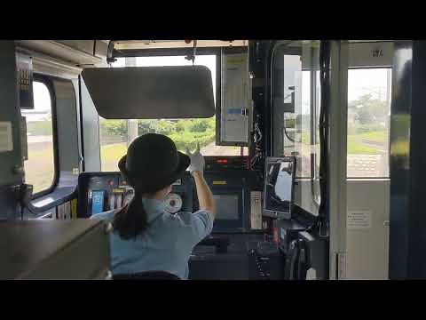 【 #電車 運転席からの景色】the first car of the train 感動の普通電車 長崎本線 JR九州 とても運転が丁寧、発進停止がスムーズでストレスなしでした!! 2022/7/10